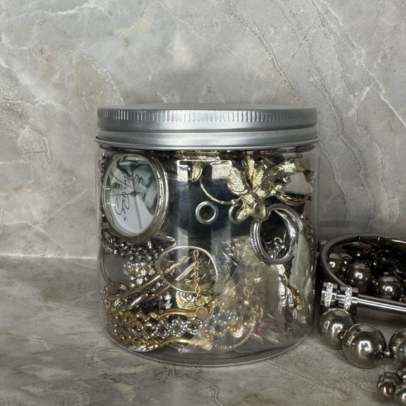 Mystery Jewelry Jar with various jewelry accessories!!! - Picture 2 of 3